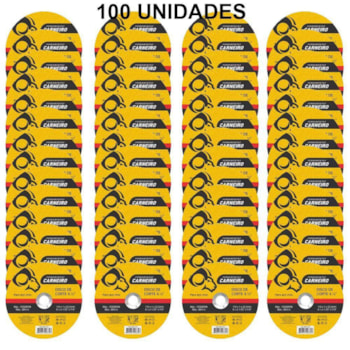100 DISCOS DE CORTE INOX 115 X 22 MM CARNEIRO 40401001 100 DISCOS DE CORTE INOX 115 X 22 MM CARNEIRO 40401001
