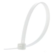 ABRACADEIRA DE NYLON BRANCA 200 X 4,8MM (PACOTE COM 100 UNIDADES) - REXON