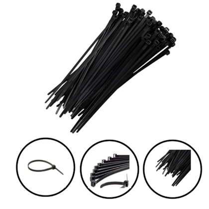ABRAÇADEIRA EM NYLON 4.20 (4.70) X 200MM PRETO - 80,0015 ROCAST ABRAÇADEIRA EM NYLON 4.20 (4.70) X 200MM PRETO - 80,0015 ROCAST