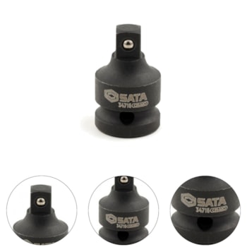 ADAPTADOR SOQUETE IMPACTO 1/2" F X 3/8" M C/ ACABAMENTO PRETO - ST34716SC SATA ADAPTADOR SOQUETE IMPACTO 1/2" F X 3/8" M C/ ACABAMENTO PRETO - ST34716SC SATA