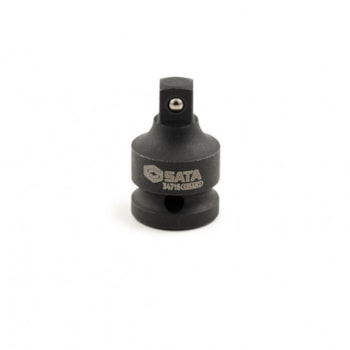 ADAPTADOR SOQUETE IMPACTO 1/2" F X 3/8" M C/ ACABAMENTO PRETO - ST34716SC SATA