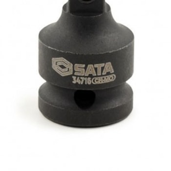 ADAPTADOR SOQUETE IMPACTO 1/2" F X 3/8" M C/ ACABAMENTO PRETO - ST34716SC SATA