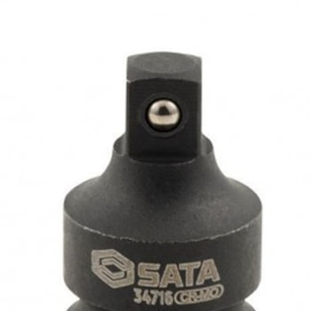 ADAPTADOR SOQUETE IMPACTO 1/2" F X 3/8" M C/ ACABAMENTO PRETO - ST34716SC SATA