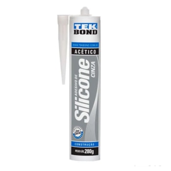 ADESIVO DE SILICONE ACETICO 280G + APLICADOR -  TEKBOND Cor:Branco