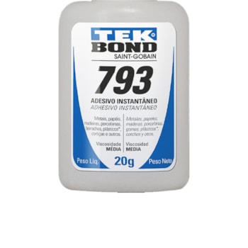 ADESIVO INSTANTÂNEO 793/20G - 10571002804 TEKBOND ADESIVO INSTANTÂNEO 793/20G - 10571002804 TEKBOND