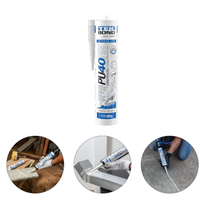 ADESIVO POLIURETANO PU 40 FIX BRANCO CARTUCHO 387G/280ML - TEKBOND