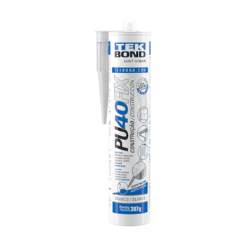 ADESIVO POLIURETANO PU 40 FIX BRANCO CARTUCHO 387G/280ML - TEKBOND
