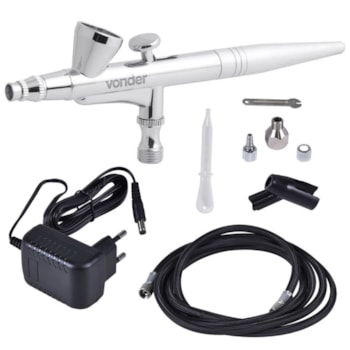 AERÓGRAFO COM MINI COMPRESSOR BIVOLT MAIS 10 ACESSÓRIOS - 6220010000 VONDER AERÓGRAFO COM MINI COMPRESSOR BIVOLT MAIS 10 ACESSÓRIOS - 6220010000 VONDER