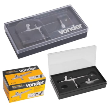 AERÓGRAFO COM MINI COMPRESSOR BIVOLT MAIS 10 ACESSÓRIOS - 6220010000 VONDER AERÓGRAFO COM MINI COMPRESSOR BIVOLT MAIS 10 ACESSÓRIOS - 6220010000 VONDER