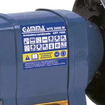 AFIADOR DE BANCADA 400W COM CUBETA DE ÁGUA COMBINADOS -  GAMMA 1686BR