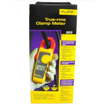 ALICATE AMPERIMETRO 600V  400A CATIII TRUE RMS - 323 FLUKE ALICATE AMPERIMETRO 600V  400A CATIII TRUE RMS - 323 FLUKE