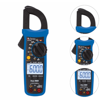 ALICATE AMPERIMETRO DIGITAL 600V CAT III TRUE RMS - MINIPA