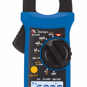 ALICATE AMPERIMETRO DIGITAL 600V CAT III TRUE RMS - MINIPA