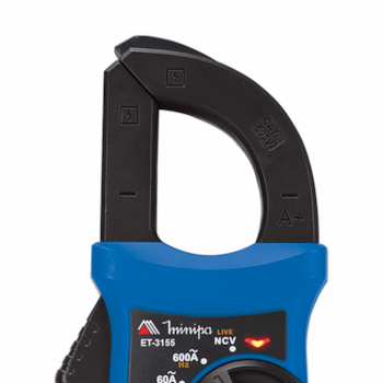 ALICATE AMPERIMETRO DIGITAL 600V CAT III TRUE RMS - MINIPA