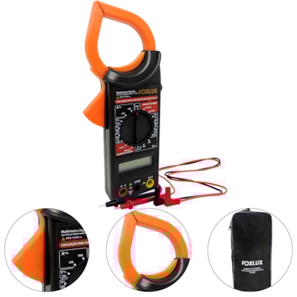 ALICATE AMPERÍMETRO DIGITAL FX-AA - 30.02 FOXLUX ALICATE AMPERÍMETRO DIGITAL FX-AA - 30.02 FOXLUX