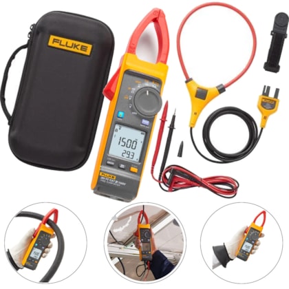 ALICATE AMPERÍMETRO INDUSTRIAL TRUE-RMS CAT III -  393 FC FLUKE