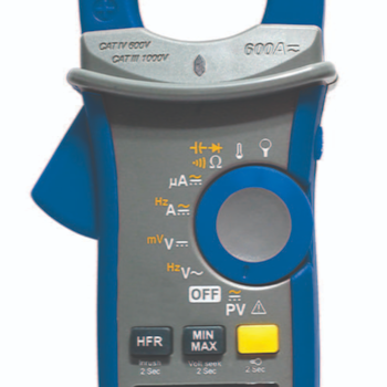 ALICATE AMPERIMETRO PARA PAINEL SOLAR TRUE RMS AC TENSAO AC/DC CORRENTE AC - MINIPA