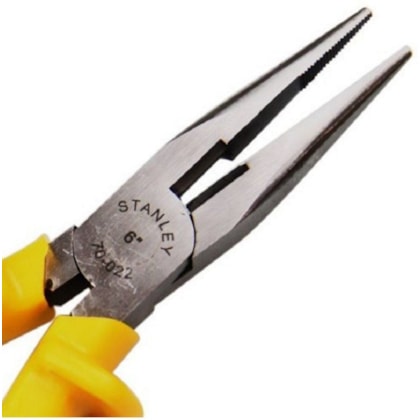 Alicate Bico Meia-Cana Longo Corte 6 1000V - Stanley 70-022 Alicate Bico Meia-Cana Longo Corte 6 1000V - Stanley 70-022