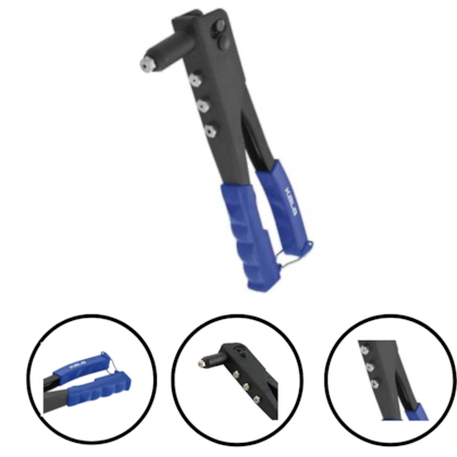 ALICATE REBITADOR 4 PONTAS (3/32" 2,40MM - 1/8" 3,20MM - 5/32" 4MM - 3/16" 4,80MM) - 335223 KALA ALICATE REBITADOR 4 PONTAS (3/32" 2,40MM - 1/8" 3,20MM - 5/32" 4MM - 3/16" 4,80MM) - 335223 KALA