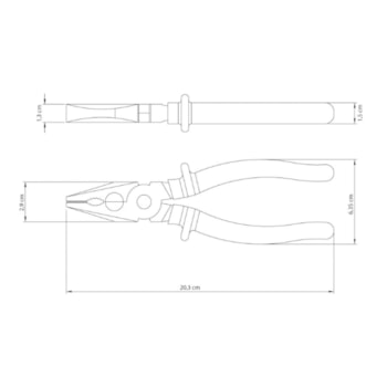 ALICATE UNIVERSAL 8" ISOLADA PVC AMARELO - 41001108 TRAMONTINA