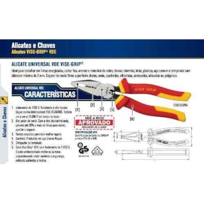 Alicate Universal Vise Grip Isolado 8" - Iw13981 - Irwin Alicate Universal Vise Grip Isolado 8" - Iw13981 - Irwin