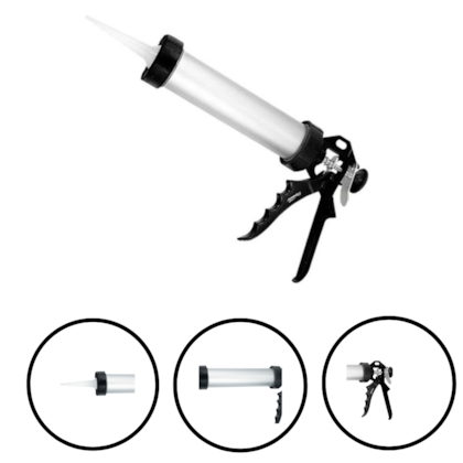 APLICADOR DE SILICONE 400ML FECHADO DE ALUMÍNIO - 8864755 SPARTA APLICADOR DE SILICONE 400ML FECHADO DE ALUMÍNIO - 8864755 SPARTA