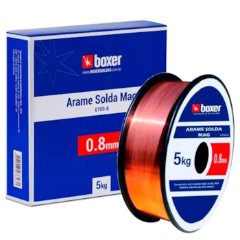 ARAME MIG 0,8MM BOBINA DE 5KG E70S-6 (COM GÁS) - BOXER