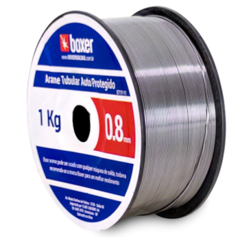 ARAME MIG 0,8MM (DISPENSA O USO DE GAS) BOBINA COM 1KG AUTO PROTEGIDO E71T-11 - BOXER