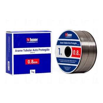 ARAME MIG 0,8MM (DISPENSA O USO DE GAS) BOBINA COM 1KG AUTO PROTEGIDO E71T-11 - BOXER