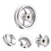 ARO 8" PRATEADA ROLETE DE NYLON 1" FORMATO ESTRELA - BUFFALO