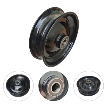 ARO 8" PRETO ROLAMENTO 6205  P/ EIXO 1"  PARA CARRINHO DE MAO - BUFFALO