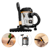 ASPIRADOR DE PO E AGUA 12L 1600W COM FILTRO DE ESPUMA E TAMBOR INOX GTW INOX 12i 220V - WAP