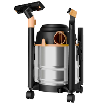 ASPIRADOR DE PO E AGUA 12L 1600W COM FILTRO DE ESPUMA E TAMBOR INOX GTW INOX 12i 220V - WAP