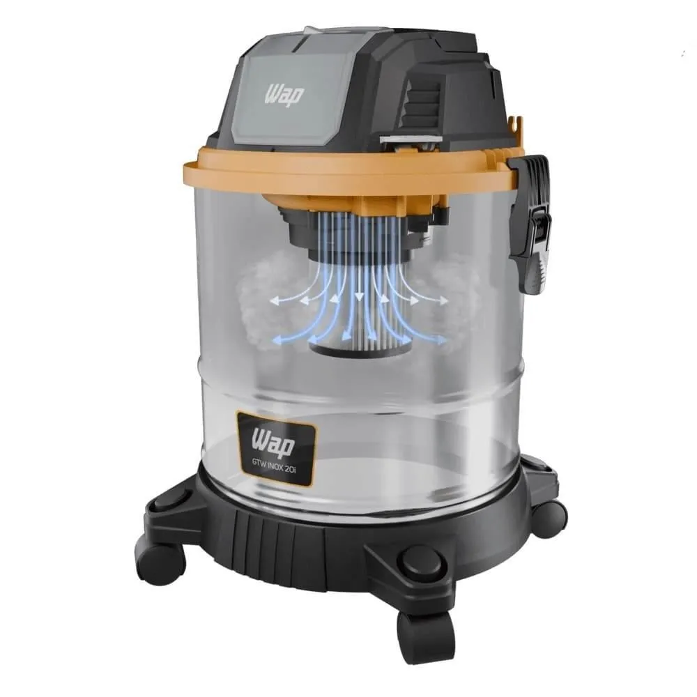 ASPIRADOR DE PO E AGUA 20L 1900W COM FILTRO DE ESPUMA E HEPA GTW