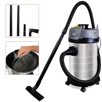 ASPIRADOR DE PÓ E ÁGUA 30 LITROS 1600W - NT 3000 KARCHER ASPIRADOR DE PÓ E ÁGUA 30 LITROS 1600W - NT 3000 KARCHER