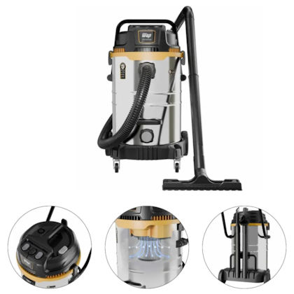 ASPIRADOR DE PO E AGUA 50L 2600W GTW INOX 50 220V - WAP FW010526