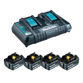 ASPIRADOR DE PO + KIT4BAT 5AH + CARREG + MPAC - DVC560Z-KIT220 MAKITA ASPIRADOR DE PO + KIT4BAT 5AH + CARREG + MPAC - DVC560Z-KIT220 MAKITA