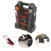 AUXILIAR DE PARTIDA + INFLADOR P/ PNEU 12V 7AH 350A BIVOLT  -  BLACKDECKER