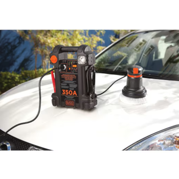AUXILIAR DE PARTIDA + INFLADOR P/ PNEU 12V 7AH 350A BIVOLT  -  BLACKDECKER