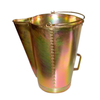 BALDE GRADUADO BICROMATIZADO 20 LITROS -000.LUB-2027C  LUBEFER