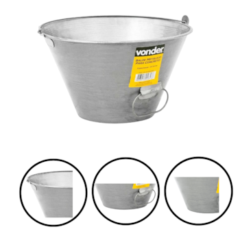 BALDE METALICO PARA CONCRETO 10L 954 - 3315400100 VONDER BALDE METALICO PARA CONCRETO 10L 954 - 3315400100 VONDER