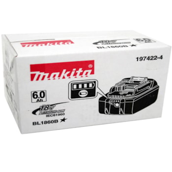BATERIA 18V 6 AH DE LI-ION BL1860B - MAKITA 197422-4 BATERIA 18V 6 AH DE LI-ION BL1860B - MAKITA 197422-4