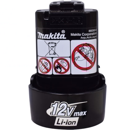 BATERIA DE ÍON DE LÍTIO 12V 1,3Ah - BL1014 MAKITA BATERIA DE ÍON DE LÍTIO 12V 1,3Ah - BL1014 MAKITA