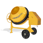 BETONEIRA 400L PRO 2CV TRIFÁSICA 380V COM RODA MACIÇA E KIT DE SEGURANÇA - 40011336 MENEGOTTI