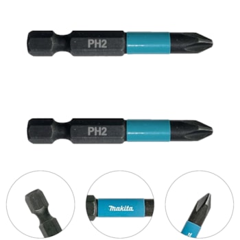 BIT DE IMPACTO PH2-50MM 2 PEÇAS - B-63725 MAKITA BIT DE IMPACTO PH2-50MM 2 PEÇAS - B-63725 MAKITA