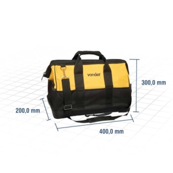 BOLSA DE LONA 400 X 200 X 300 MM COM 22 BOLSOS VDO2683 - 3540402030 VONDER