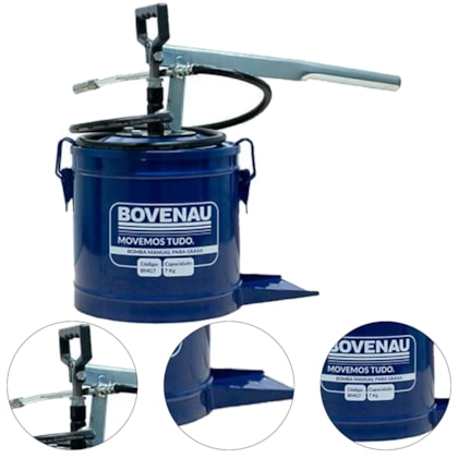 BOMBA MANUAL PARA GRAXA 7KG - BMG7 BOVENAU BOMBA MANUAL PARA GRAXA 7KG - BMG7 BOVENAU