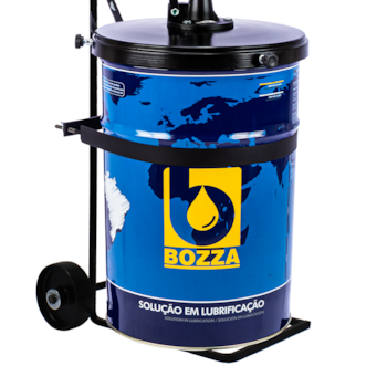 BOMBA MANUAL PARA GRAXA COM RECIPIENTE 20KG E CARRINHO 8622-R20-G3 - 01.210.0207 BOZZA