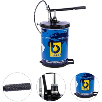 BOMBA MANUAL PARA GRAXA COM RECIPIENTE 20KG LINHA G3 8022-R20-G3 - 01.210.0206 BOZZA BOMBA MANUAL PARA GRAXA COM RECIPIENTE 20KG LINHA G3 8022-R20-G3 - 01.210.0206 BOZZA