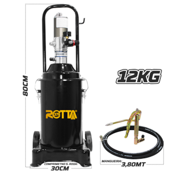 BOMBA PROPULSORA DE GRAXA 12KG PNEUMATICA - ROTTA